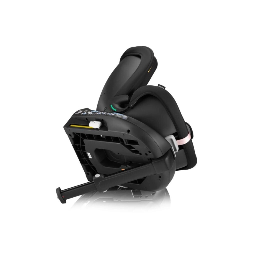 Lionelo - Car seat with base swivel NAVY i-Size 40-150 cm black/pink