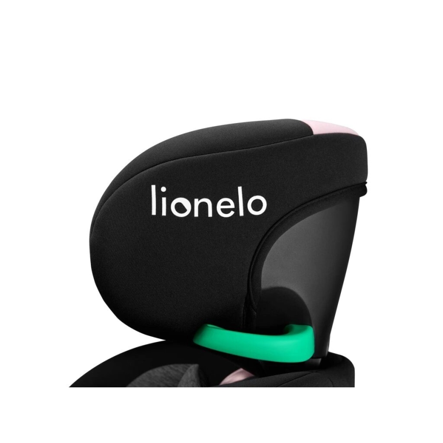 Lionelo - Car seat with base swivel NAVY i-Size 40-150 cm black/pink