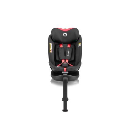 Lionelo - Car seat with base swivel NAVY i-Size 40-150 cm black/red