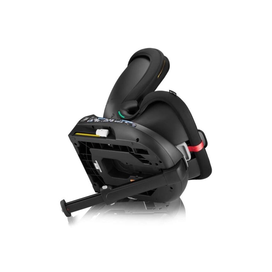 Lionelo - Car seat with base swivel NAVY i-Size 40-150 cm black/red