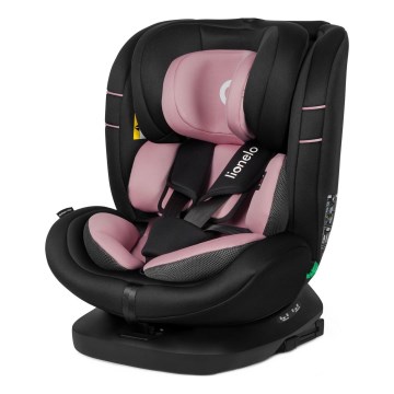 Lionelo - Car seat with rotating base BASTIAAN i-Size 40-150 cm Pink Rose