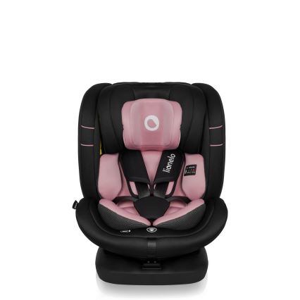 Lionelo - Car seat with rotating base BASTIAAN i-Size 40-150 cm Pink Rose