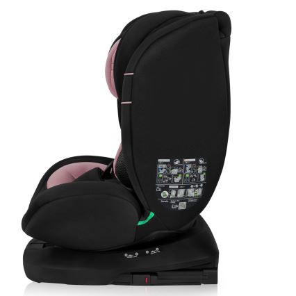 Lionelo - Car seat with rotating base BASTIAAN i-Size 40-150 cm Pink Rose