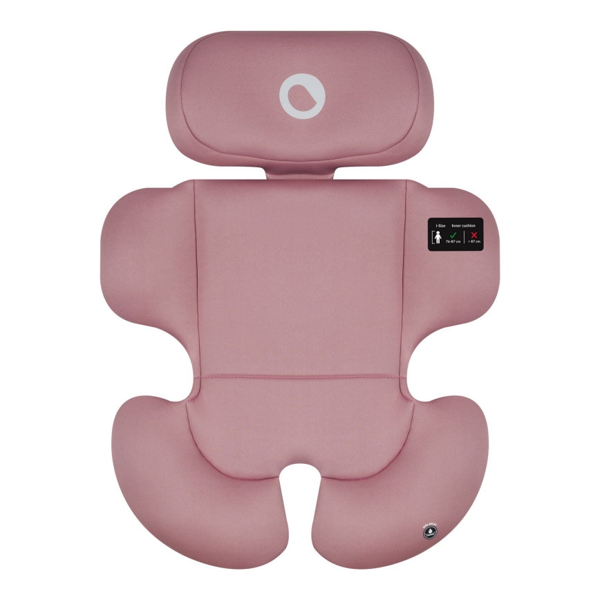 Lionelo - Car seat with rotating base BASTIAAN i-Size 40-150 cm Pink Rose