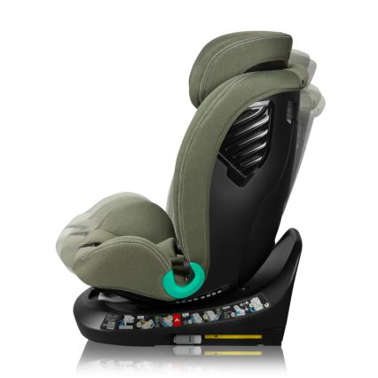 Lionelo - BASTIAAN ONE i-Size 40-150 cm Rotating Car Seat with Base, Green Olive