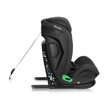 Lionelo - Car seat with rotating base HARPER i-Size 76-150 cm Black Carbon