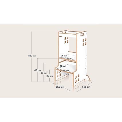 Lionelo - CASS Learning Tower White