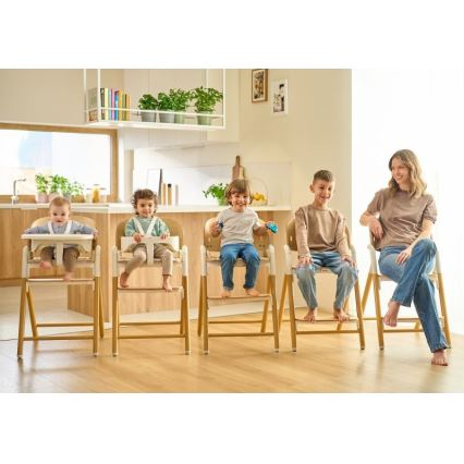 Lionelo - CELIA 3-in-1 Children's Dining Chair, Grey Wood
