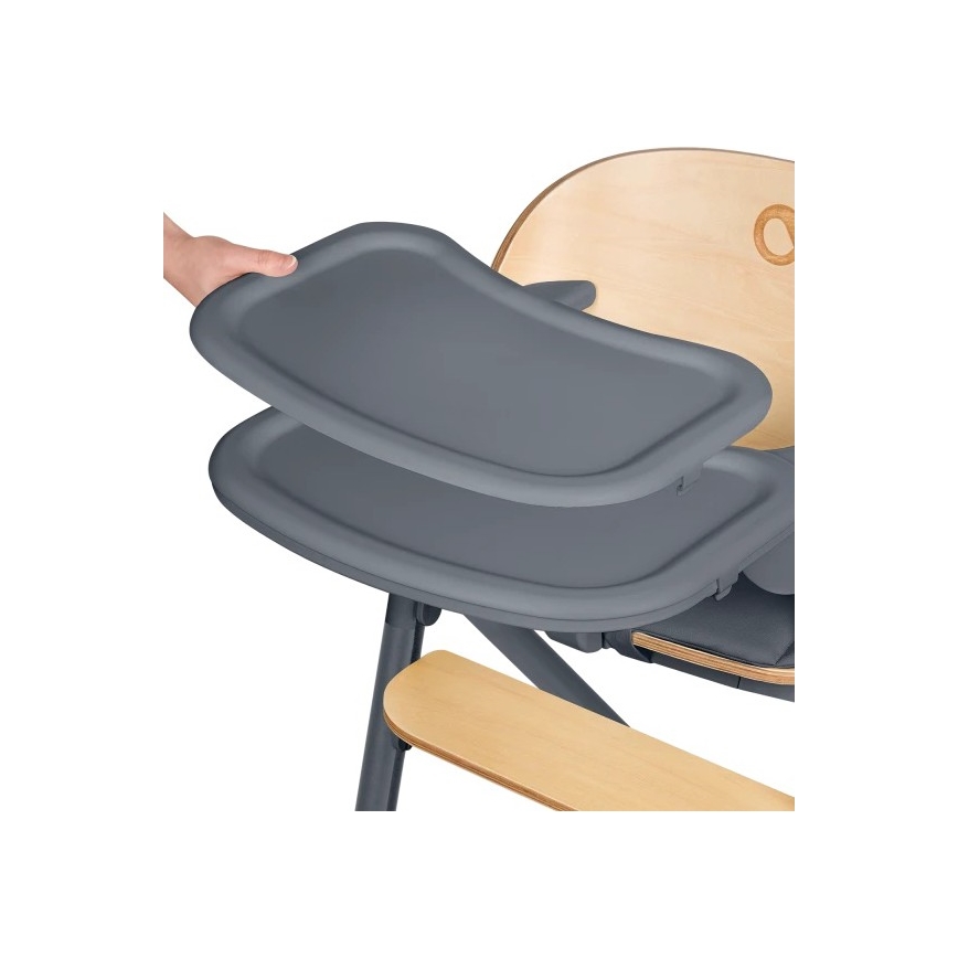 Lionelo - CELIA 3-in-1 Children's Dining Chair, Grey Wood