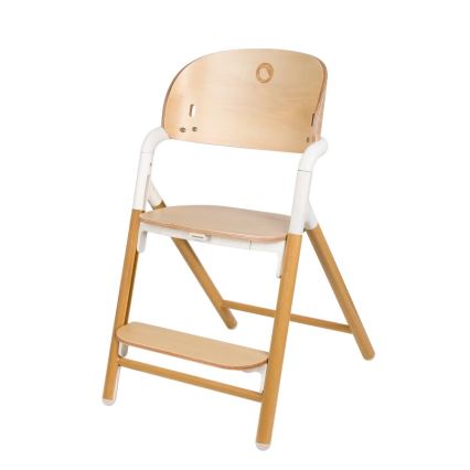Lionelo - CELIA 3-in-1 Children's Dining Chair, White / Natural Wood