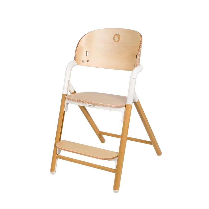 Lionelo - CELIA 3-in-1 Children's Dining Chair, White / Natural Wood