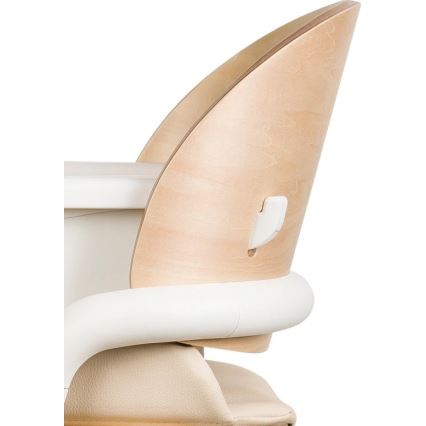 Lionelo - CELIA 3-in-1 Children's Dining Chair, White / Natural Wood