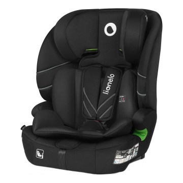 Lionelo - Child car seat LEVI FIX i-Size 76-150 cm Black Carbon