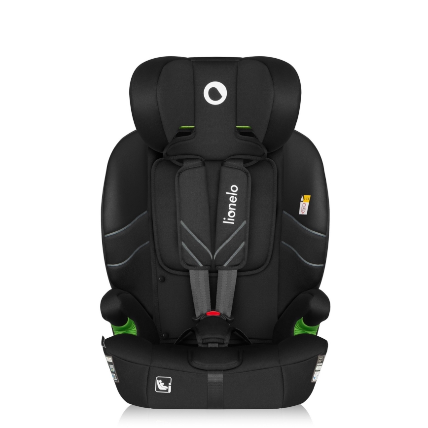 Lionelo - Child car seat LEVI FIX i-Size 76-150 cm Black Carbon