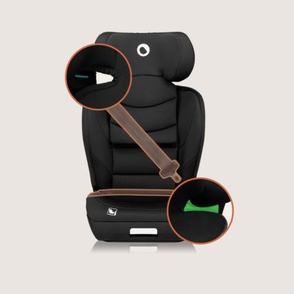 Lionelo - Child Car Seat NEAL i-Size 100-150 cm Black Carbon