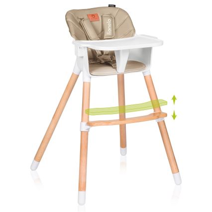 Lionelo - Children's 2-in-1 Dining Chair KOEN Beige Sand