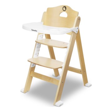 Lionelo - Children's 3-in-1 Dining Chair FLORIS White Natural