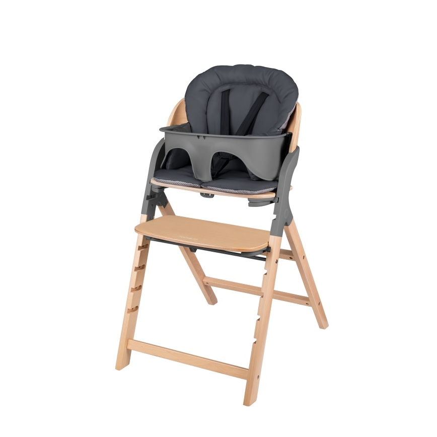 Lionelo - Children's 3-in-1 High Chair MEGAN Grey Wood