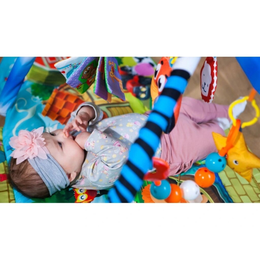 Lionelo - Children's blanket for playing with house AGNES PLUS