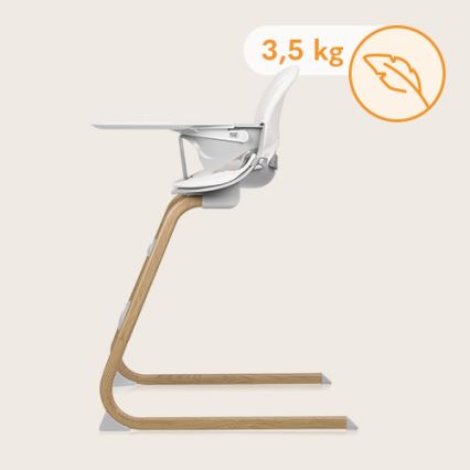Lionelo - Children's dining chair 2in1 DALIA white/brown