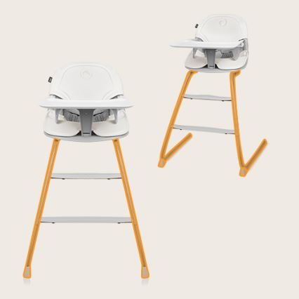 Lionelo - Children's dining chair 2in1 DALIA white/brown