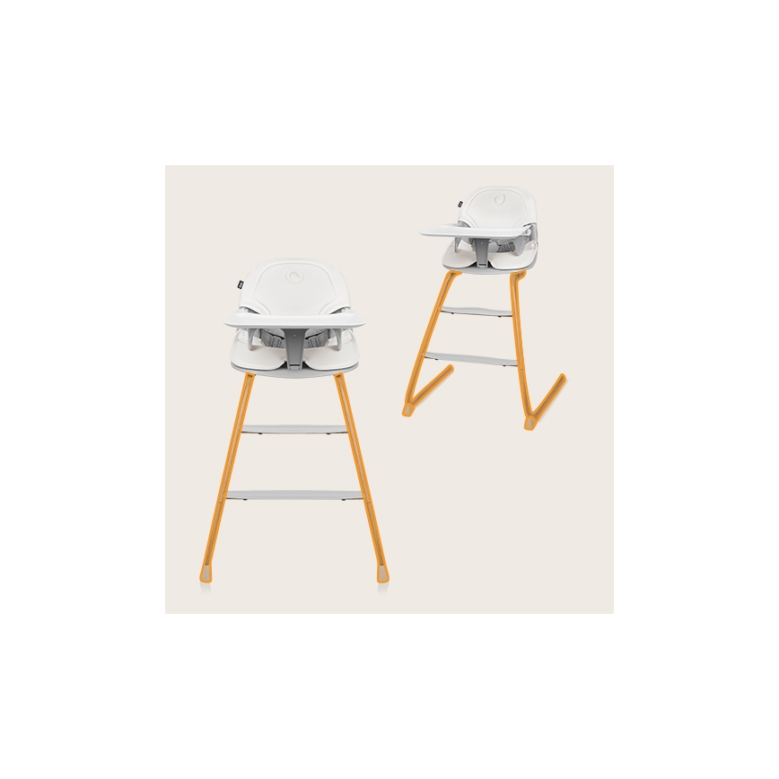 Lionelo - Children's dining chair 2in1 DALIA white/brown