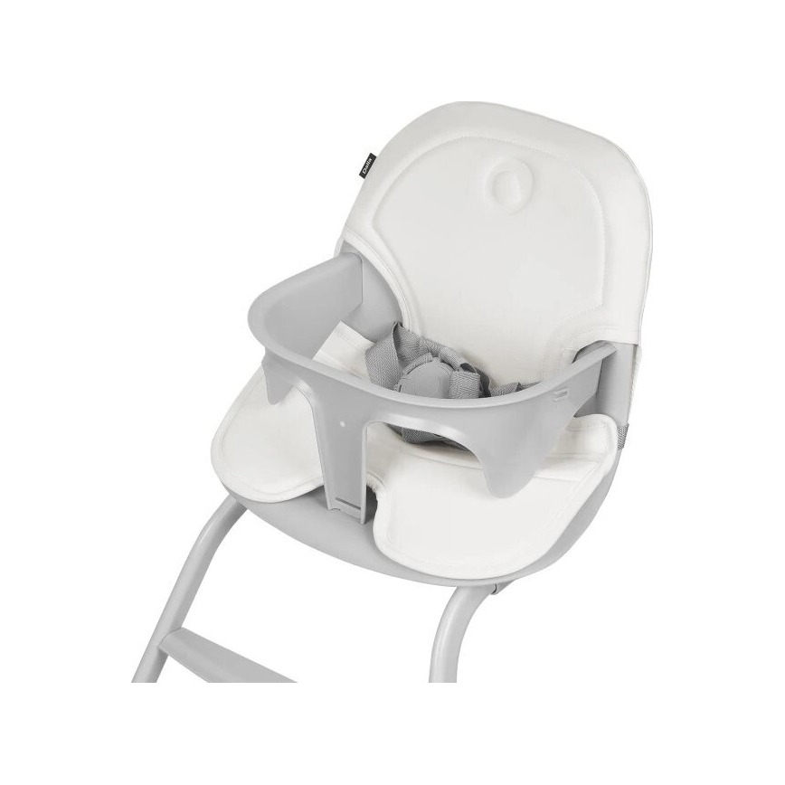 Lionelo - Children's dining chair 2in1 DALIA white/grey