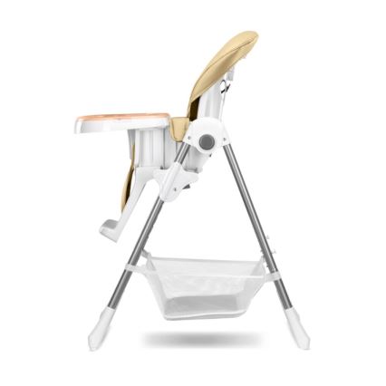 Lionelo - Children's dining chair LINN PLUS white/beige