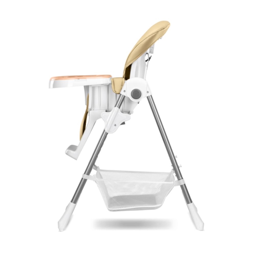 Lionelo - Children's dining chair LINN PLUS white/beige