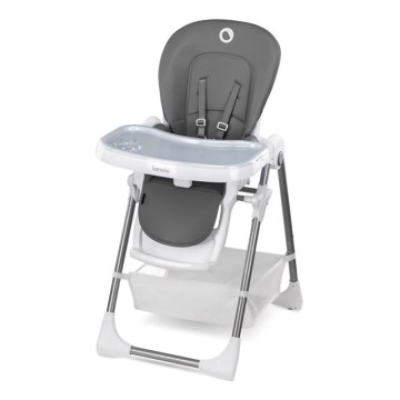 Lionelo - Children's dining chair LINN PLUS white/grey