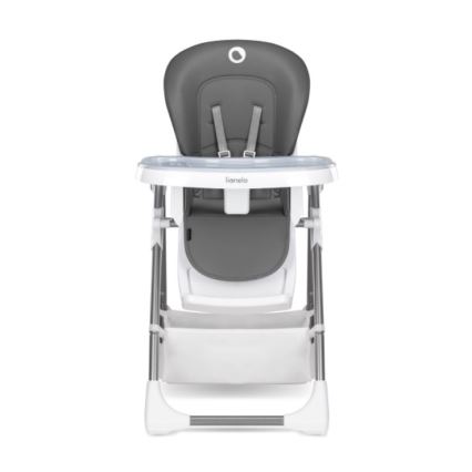 Lionelo - Children's dining chair LINN PLUS white/grey
