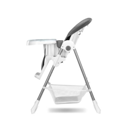 Lionelo - Children's dining chair LINN PLUS white/grey