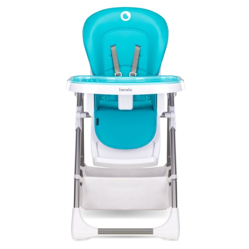 Lionelo - Children's dining chair LINN PLUS white/turquoise
