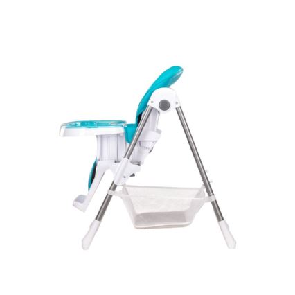 Lionelo - Children's dining chair LINN PLUS white/turquoise
