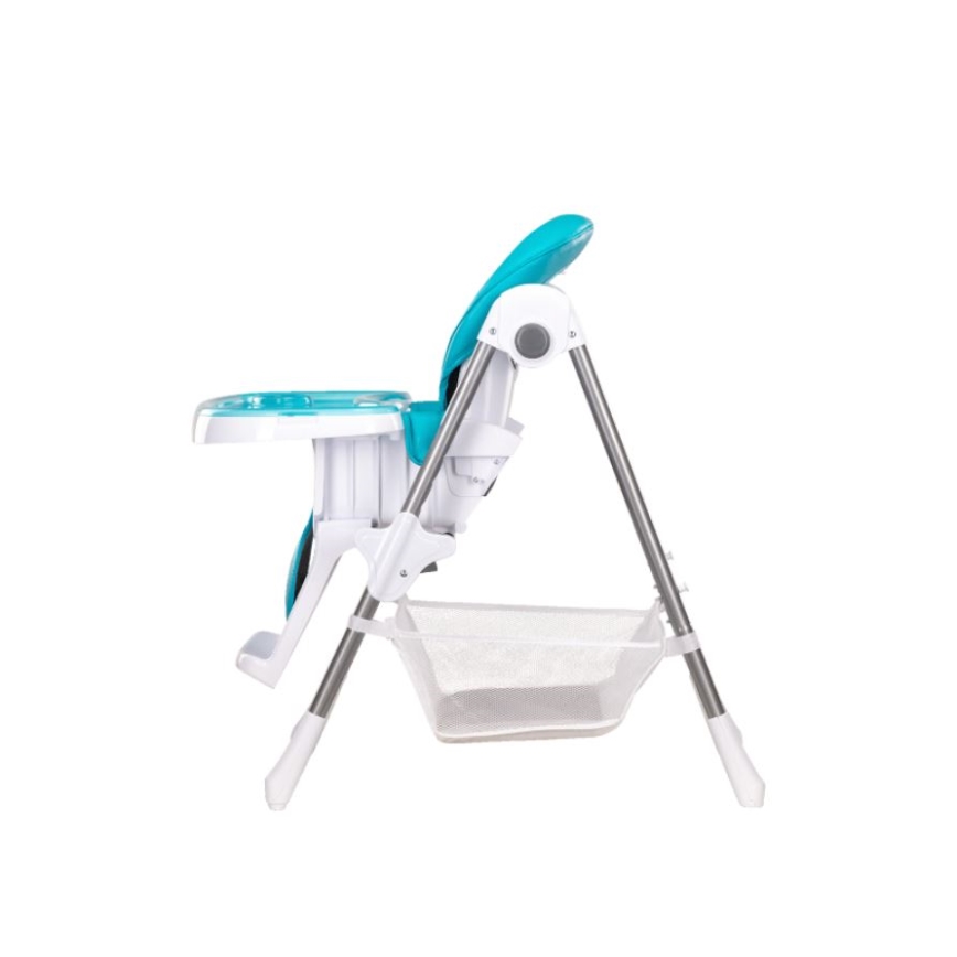 Lionelo - Children's dining chair LINN PLUS white/turquoise
