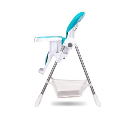 Lionelo - Children's dining chair LINN PLUS white/turquoise