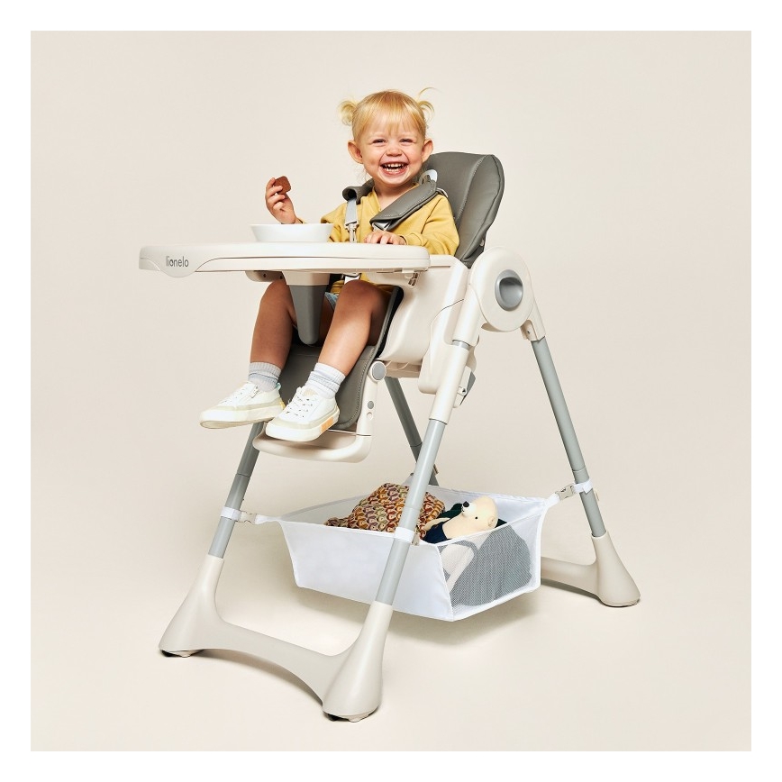 Lionelo - Children's dining chair ZANNA grey