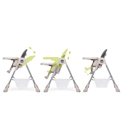 Lionelo - Children's dining chair ZANNA grey