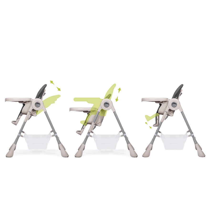 Lionelo - Children's dining chair ZANNA grey