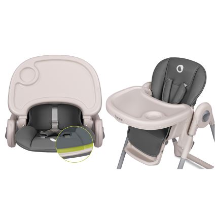 Lionelo - Children's dining chair ZANNA grey