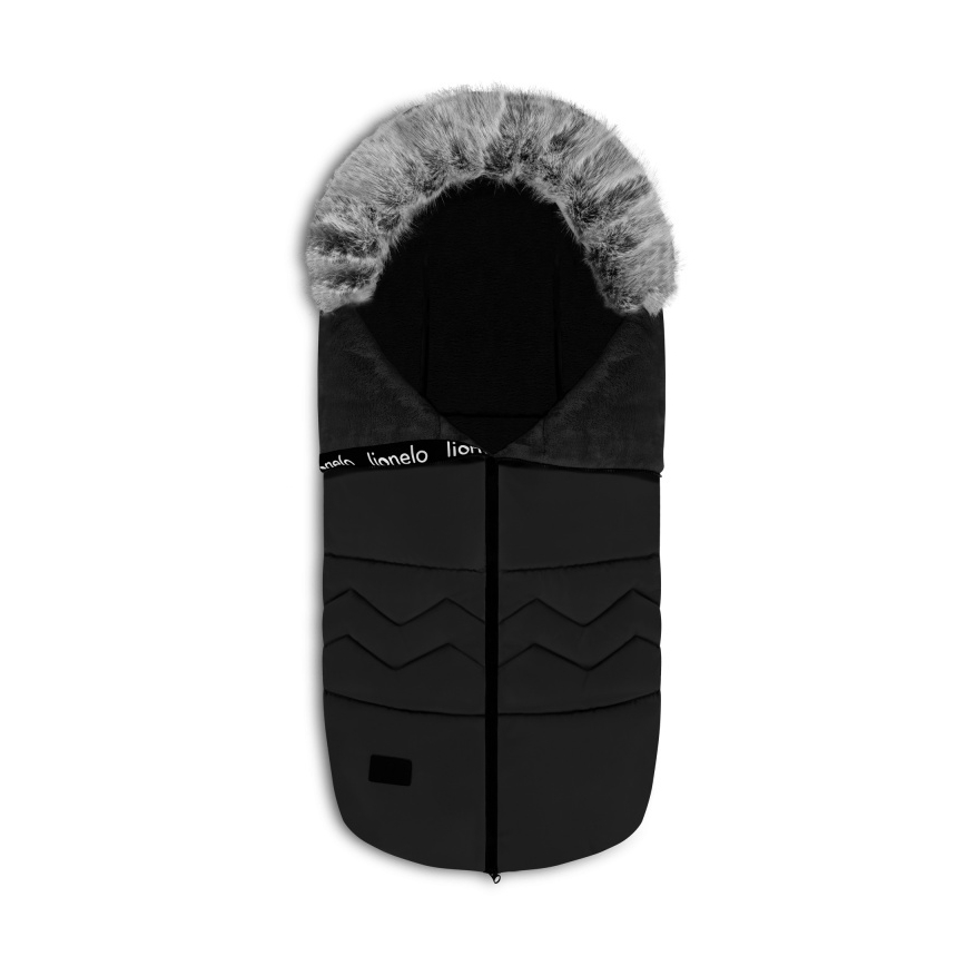 Lionelo - Children's Footmuff FRODE Black Carbon