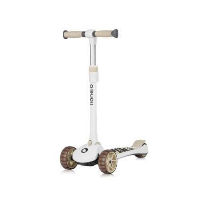 Lionelo - Children's scooter 2in1 FRANKY white/beige