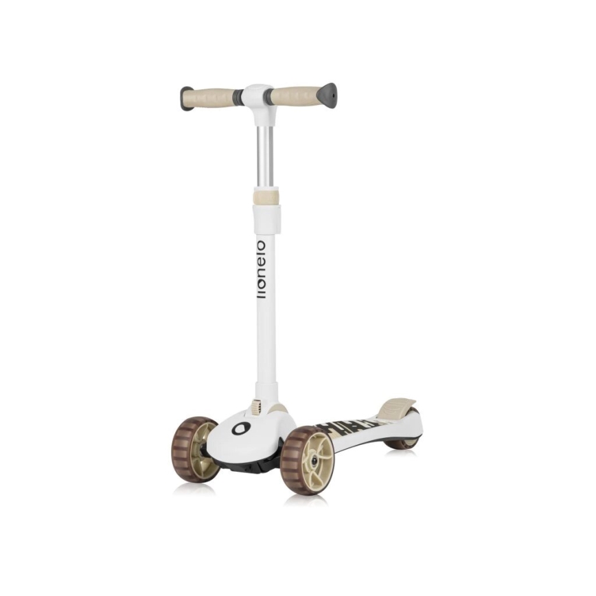 Lionelo - Children's scooter 2in1 FRANKY white/beige