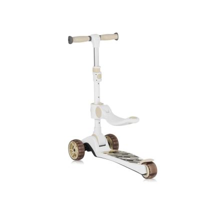 Lionelo - Children's scooter 2in1 FRANKY white/beige