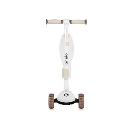 Lionelo - Children's scooter 2in1 FRANKY white/beige