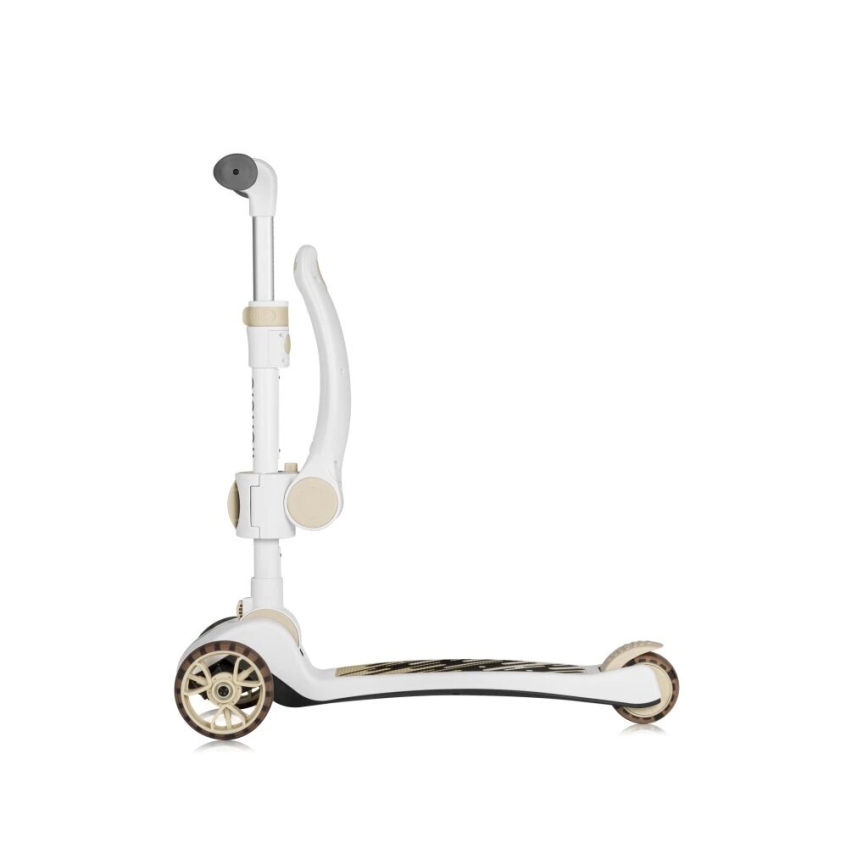 Lionelo - Children's scooter 2in1 FRANKY white/beige