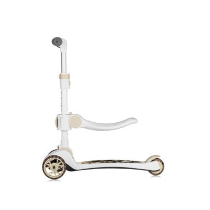 Lionelo - Children's scooter 2in1 FRANKY white/beige
