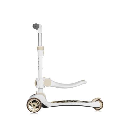 Lionelo - Children's scooter 2in1 FRANKY white/beige