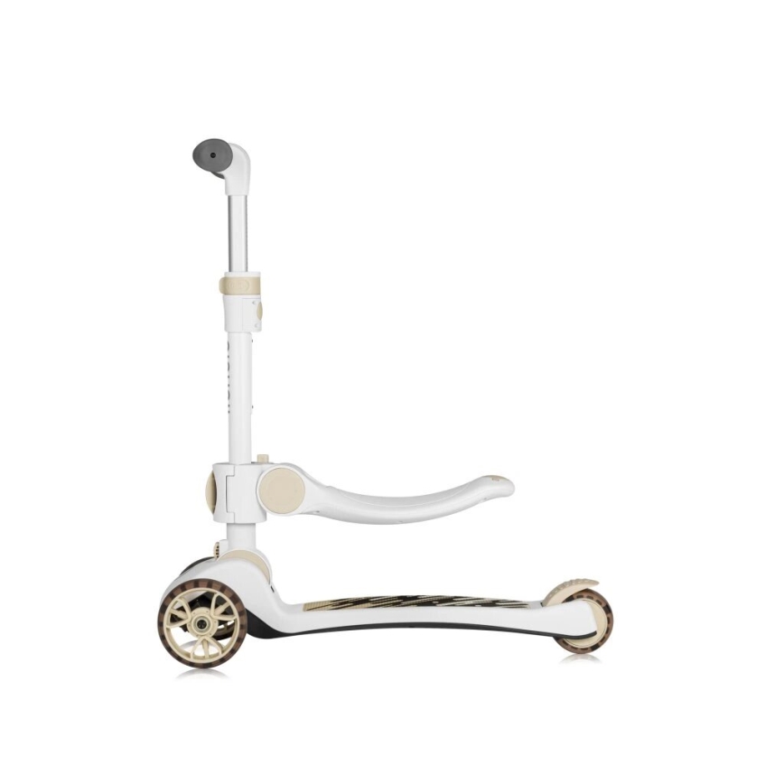 Lionelo - Children's scooter 2in1 FRANKY white/beige