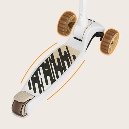 Lionelo - Children's scooter 2in1 FRANKY white/beige